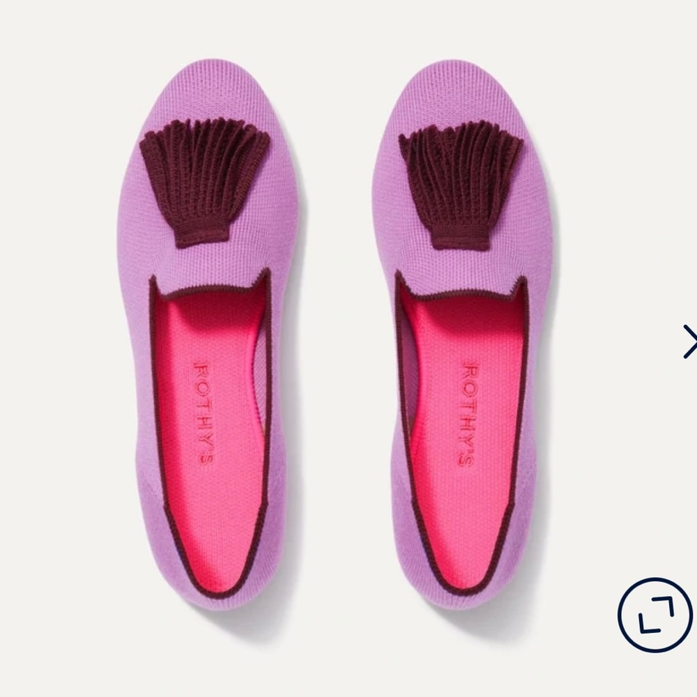 NWT Rothy’s Merino Tassel Loafer in Very Pink